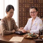 TCM acupuncture treatment for menopause hot flashes and insomnia relief